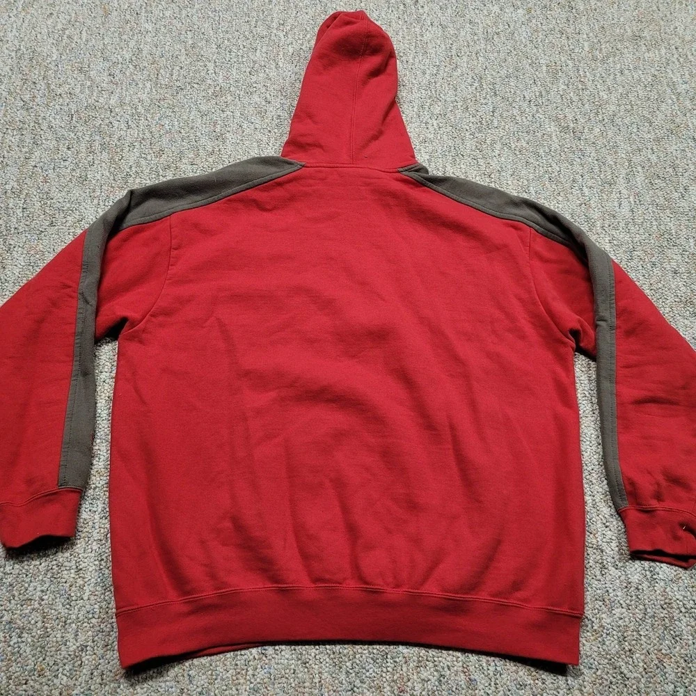 Tampa Bay Buccaneers Hoodie Mens XL Red Grey Pullover Sweatshirt‎ NFL Football